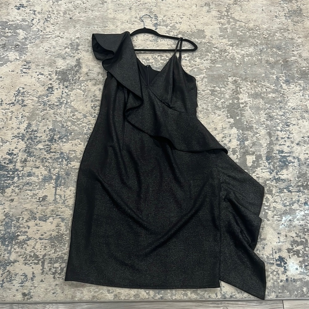 Little black, one shoulder dress